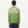 Sweat-shirt en coton avec imprimé et broderie Chez Valentino Sweat-shirt en coton avec imprimé et broderie Chez Valentino