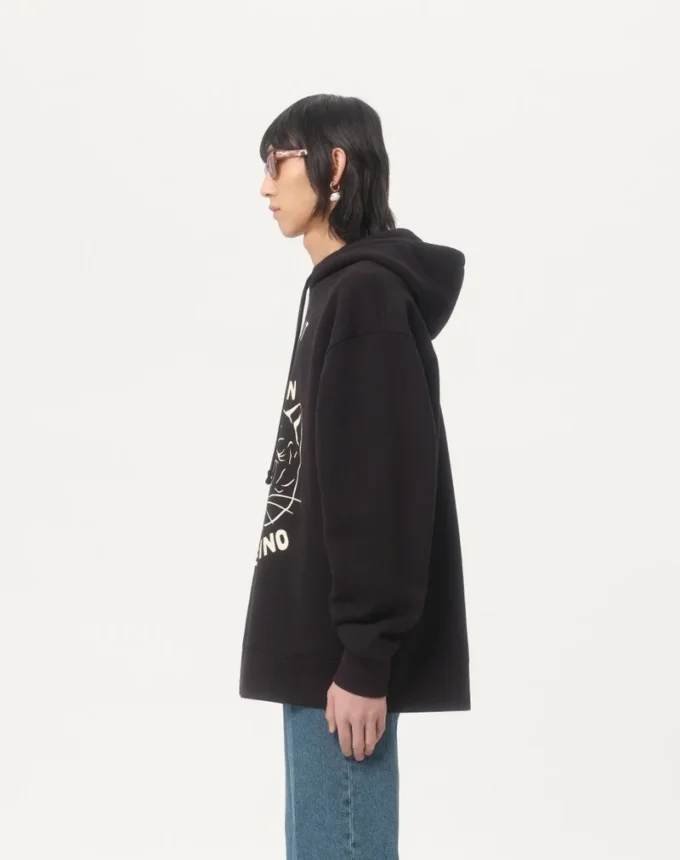 Sweat-shirt en coton avec patch Le Chat De La Maison Sweat-shirt en coton avec patch Le Chat De La Maison