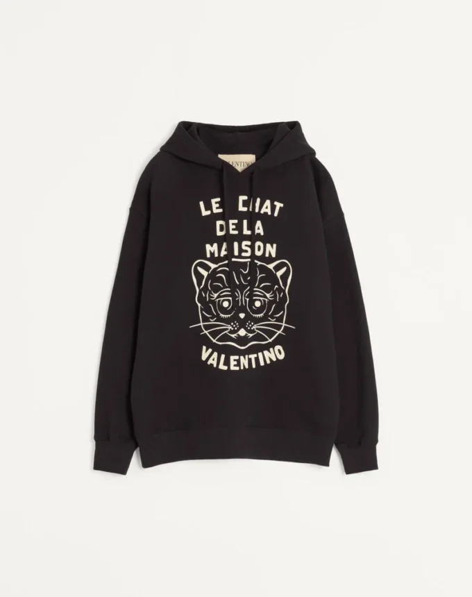 Sweat-shirt en coton avec patch Le Chat De La Maison Sweat-shirt en coton avec patch Le Chat De La Maison