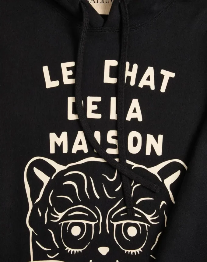 Sweat-shirt en coton avec patch Le Chat De La Maison Sweat-shirt en coton avec patch Le Chat De La Maison