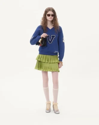 Sweat-shirt en coton brodé