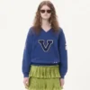 Sweat-shirt en coton brodé Sweat-shirt en coton brodé