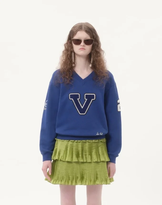 Sweat-shirt en coton brodé Sweat-shirt en coton brodé