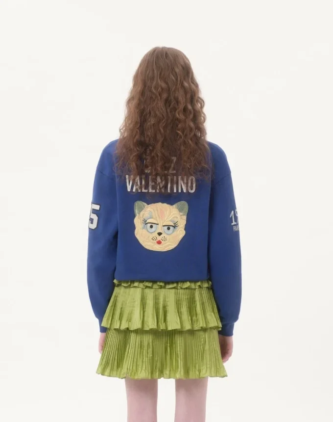 Sweat-shirt en coton brodé Sweat-shirt en coton brodé
