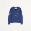 Sweat-shirt en coton brodé Sweat-shirt en coton brodé