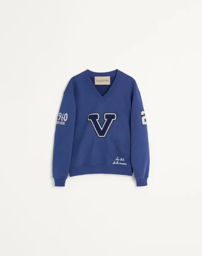 Sweat-shirt en coton brodé Sweat-shirt en coton brodé