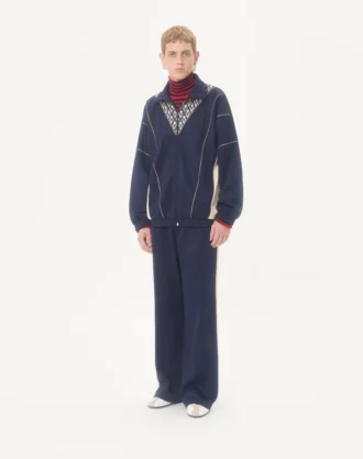 Pantalon Valentino en acétate avec patch VLogo Pantalon Valentino en acétate avec patch VLogo