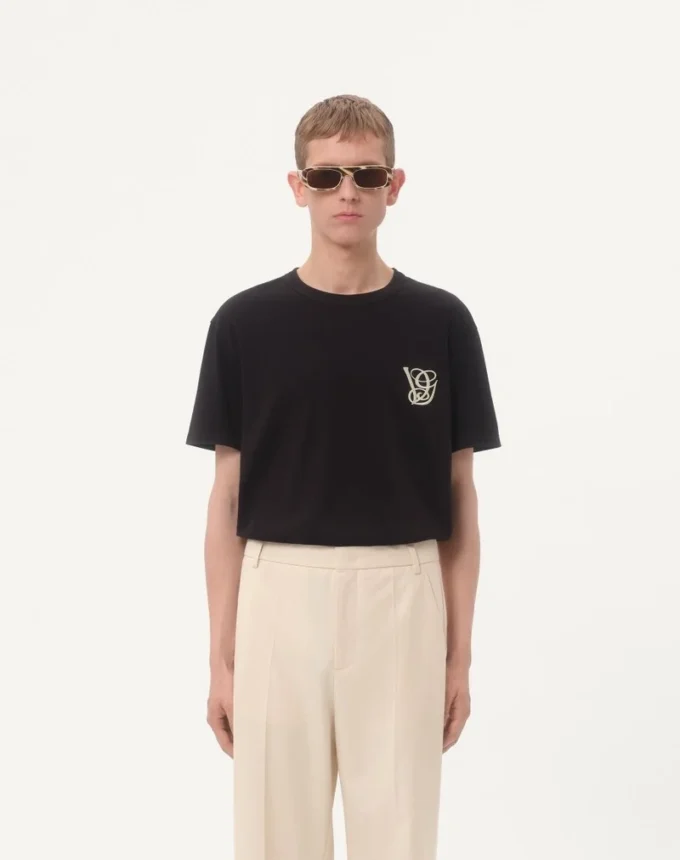 T-shirt en coton avec écusson VG T-shirt en coton avec écusson VG