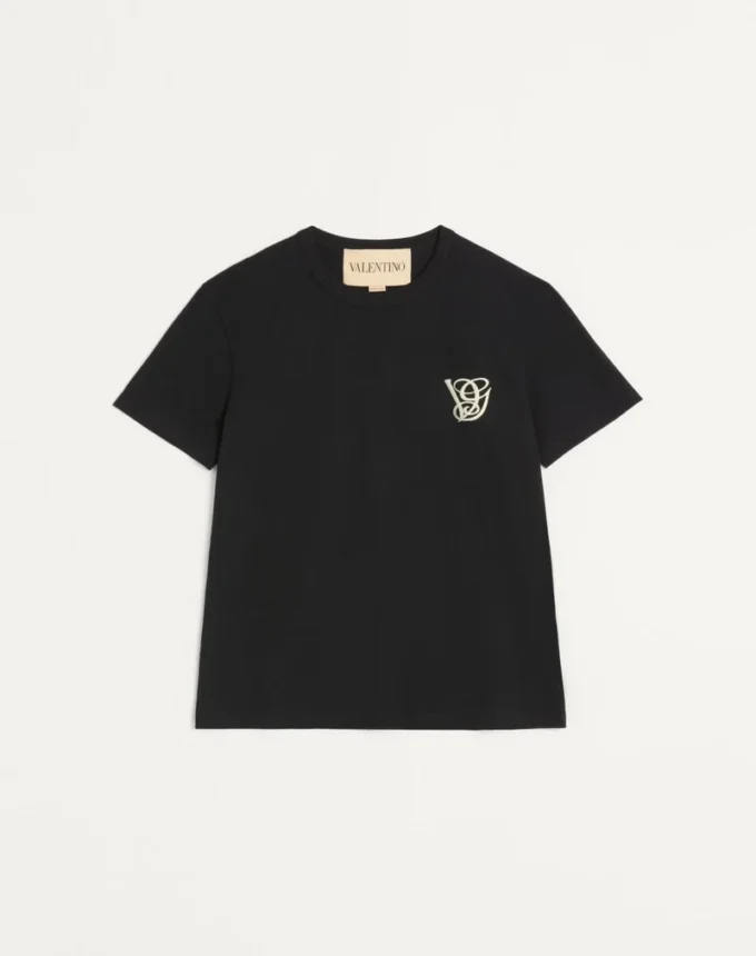 T-shirt en coton avec écusson VG T-shirt en coton avec écusson VG