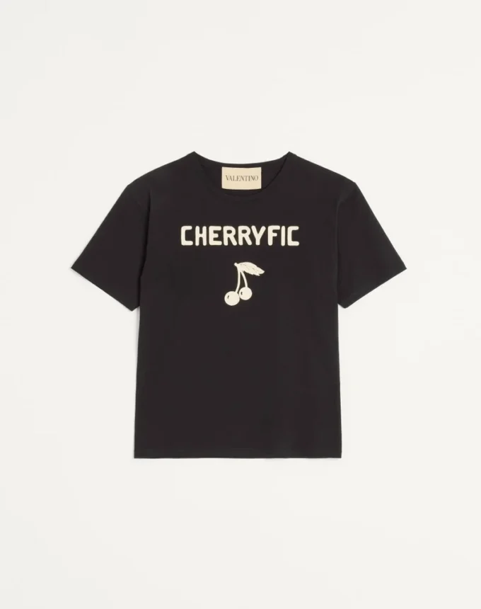 T-shirt en coton avec imprimé Cherryfic T-shirt en coton avec imprimé Cherryfic