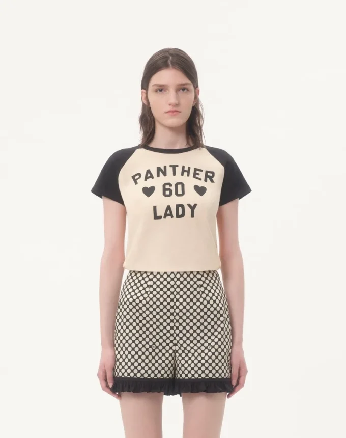 T-shirt en coton avec imprimé Chez Valentino T-shirt en coton avec imprimé Chez Valentino