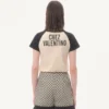 T-shirt en coton avec imprimé Chez Valentino T-shirt en coton avec imprimé Chez Valentino