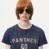 T-shirt en coton avec imprimé et patch Chez Valentino T-shirt en coton avec imprimé et patch Chez Valentino