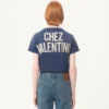 T-shirt en coton avec imprimé et patch Chez Valentino T-shirt en coton avec imprimé et patch Chez Valentino