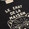 T-shirt en coton avec imprimé Le Chat De La Maison T-shirt en coton avec imprimé Le Chat De La Maison