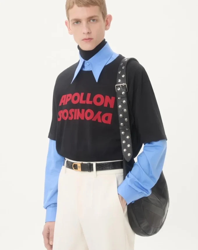 T-shirt en coton Valentino avec imprimé Apollon/Dyonisos T-shirt en coton Valentino avec imprimé Apollon/Dyonisos
