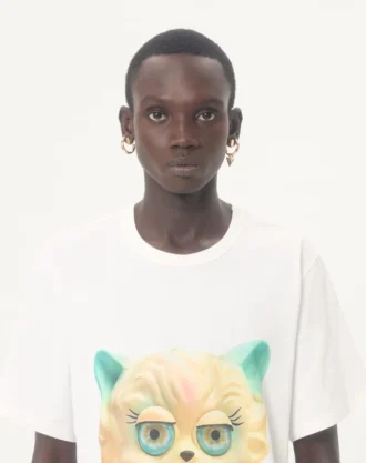 T-shirt en coton Valentino avec imprimé Le Chat De La Maison T-shirt en coton Valentino avec imprimé Le Chat De La Maison