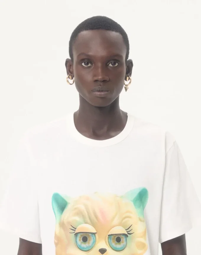T-shirt en coton Valentino avec imprimé Le Chat De La Maison T-shirt en coton Valentino avec imprimé Le Chat De La Maison