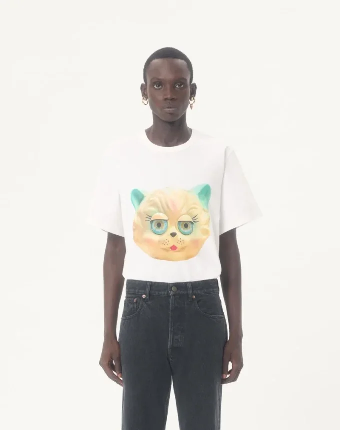 T-shirt en coton Valentino avec imprimé Le Chat De La Maison T-shirt en coton Valentino avec imprimé Le Chat De La Maison