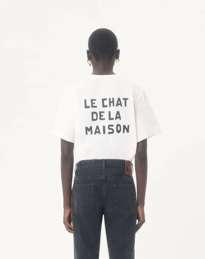 T-shirt en coton Valentino avec imprimé Le Chat De La Maison T-shirt en coton Valentino avec imprimé Le Chat De La Maison
