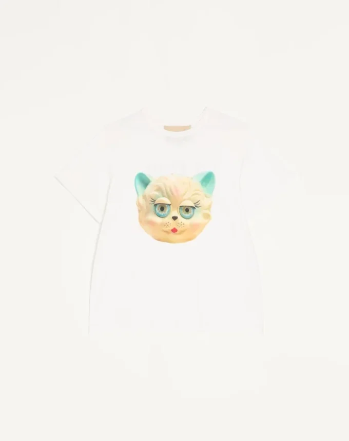 T-shirt en coton Valentino avec imprimé Le Chat De La Maison T-shirt en coton Valentino avec imprimé Le Chat De La Maison