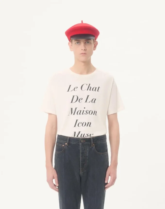 T-shirt en coton Valentino avec imprimé Le Chat De La Maison Icon Muse Anti Hero