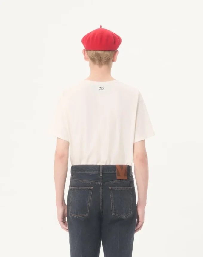 T-shirt en coton Valentino avec imprimé Le Chat De La Maison Icon Muse Anti Hero
