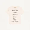 T-shirt en coton Valentino avec imprimé Le Chat De La Maison Icon Muse Anti Hero