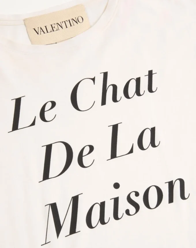 T-shirt en coton Valentino avec imprimé Le Chat De La Maison Icon Muse Anti Hero
