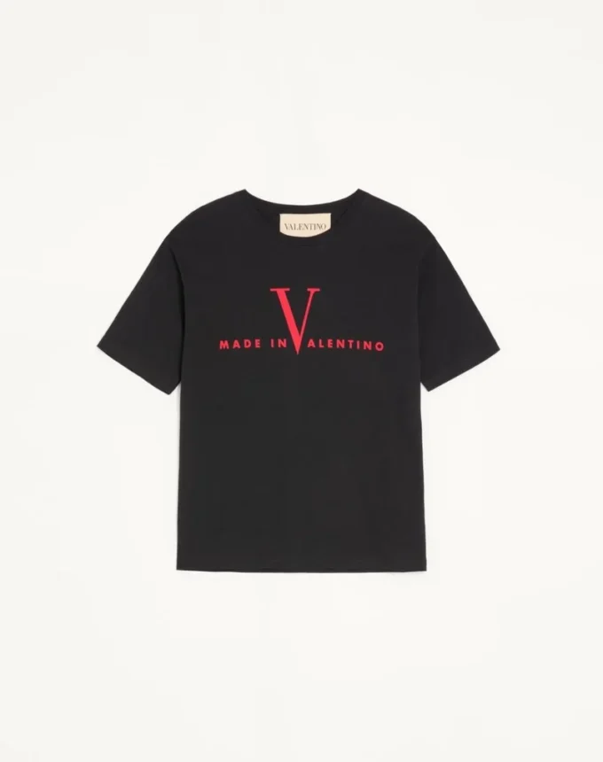T-shirt en coton Valentino avec imprimé Made In Valentino T-shirt en coton Valentino avec imprimé Made In Valentino