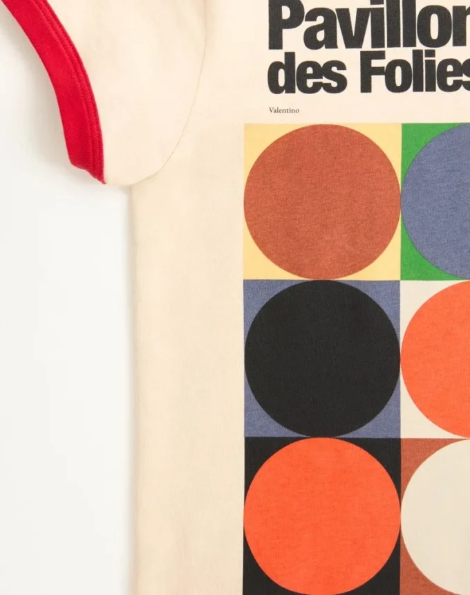 T-shirt en jersey de coton imprimé T-shirt en jersey de coton imprimé