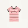T-shirt en jersey de coton rayé T-shirt en jersey de coton rayé