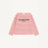 T-shirt en jersey de coton rayé T-shirt en jersey de coton rayé
