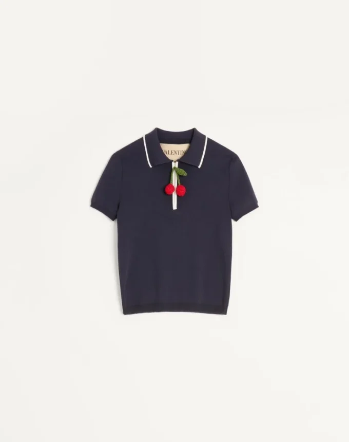 Top en coton avec cerises Top en coton avec cerises