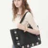 Top en coton brodé