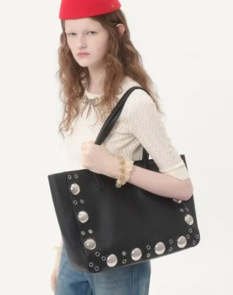 Top en coton brodé