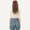 Top en coton brodé