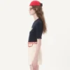 Top en laine brodé Top en laine brodé