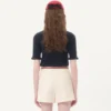 Top en laine brodé Top en laine brodé