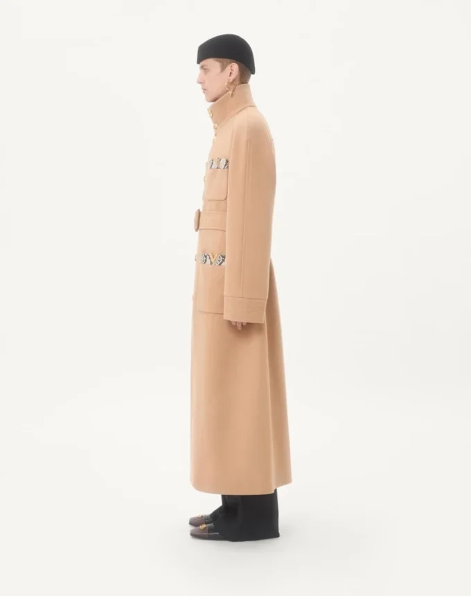 Trench-coat croisé Valentino en feutre de laine avec empiècements Ayers Trench-coat croisé Valentino en feutre de laine avec empiècements Ayers