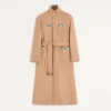 Trench-coat croisé Valentino en feutre de laine avec empiècements Ayers Trench-coat croisé Valentino en feutre de laine avec empiècements Ayers