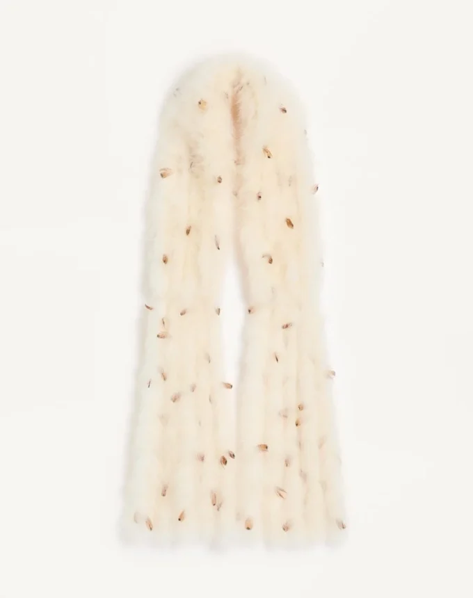 Valentino Écharpe en plumes avec plumes de dinde et de faisan