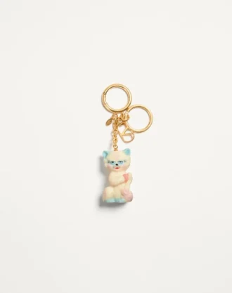Valentino Garavani Le Chat De La Maison Charm pour sac en nylon avec porte-clés