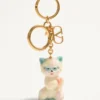 Valentino Garavani Le Chat De La Maison Charm pour sac en nylon avec porte-clés Valentino Garavani Le Chat De La Maison Charm pour sac en nylon avec porte-clés