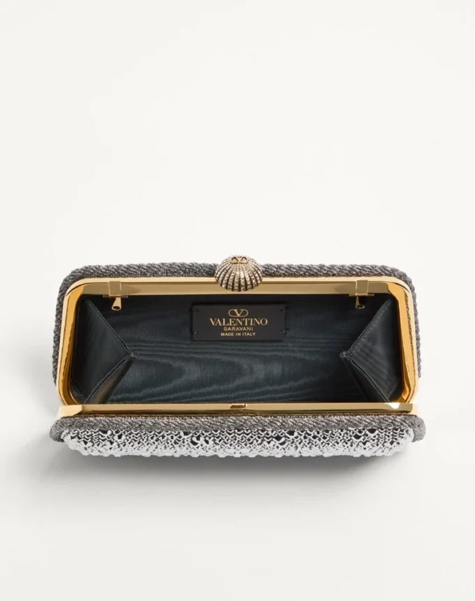 Valentino Garavani Minaudière Carry Secrets avec strass