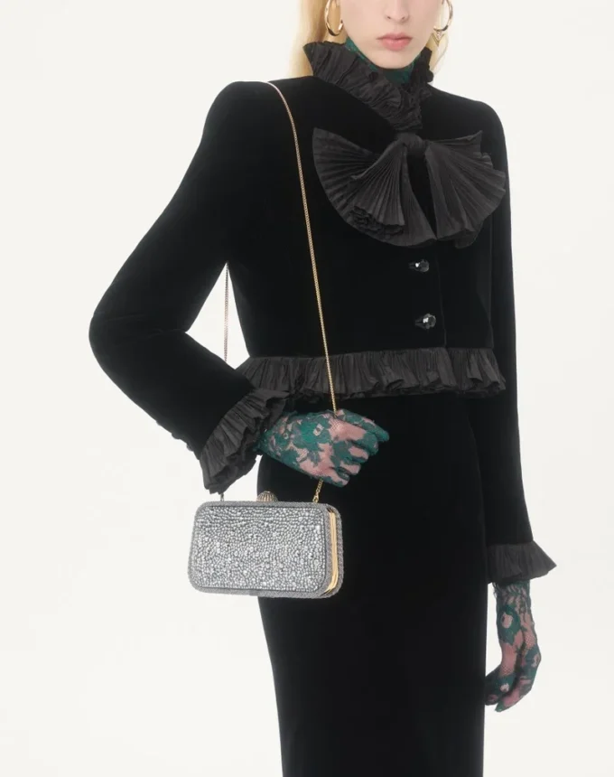 Valentino Garavani Minaudière Carry Secrets avec strass