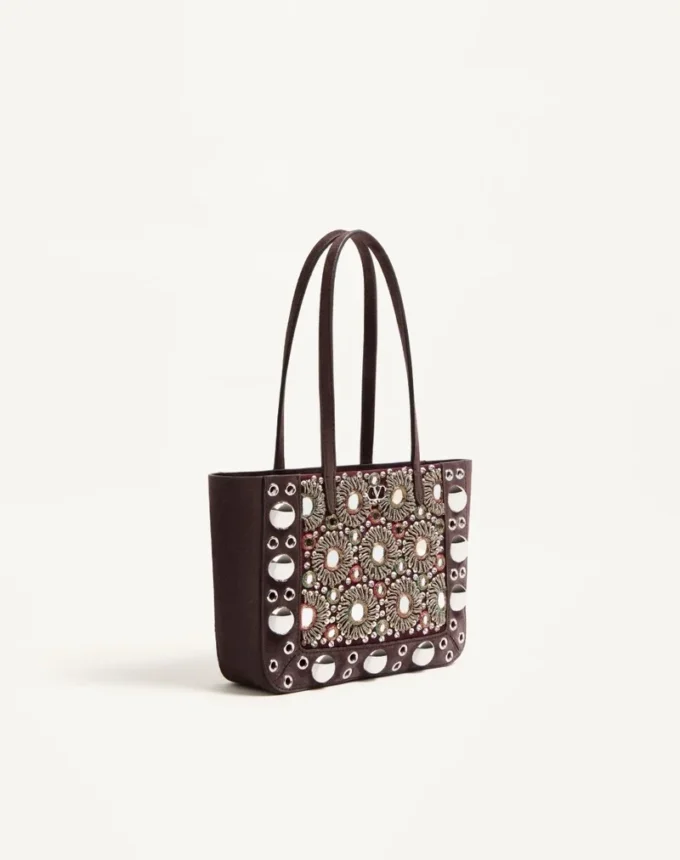 Valentino Garavani Nellcôte Mini sac shopping brodé Valentino Garavani Nellcôte Mini sac shopping brodé