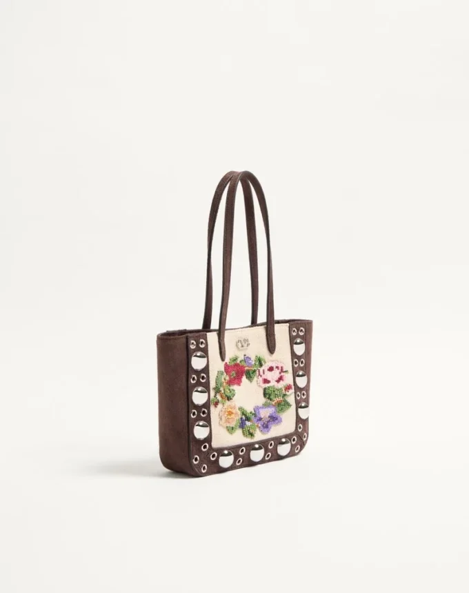 Valentino Garavani Nellcôte Mini sac shopping brodé Valentino Garavani Nellcôte Mini sac shopping brodé
