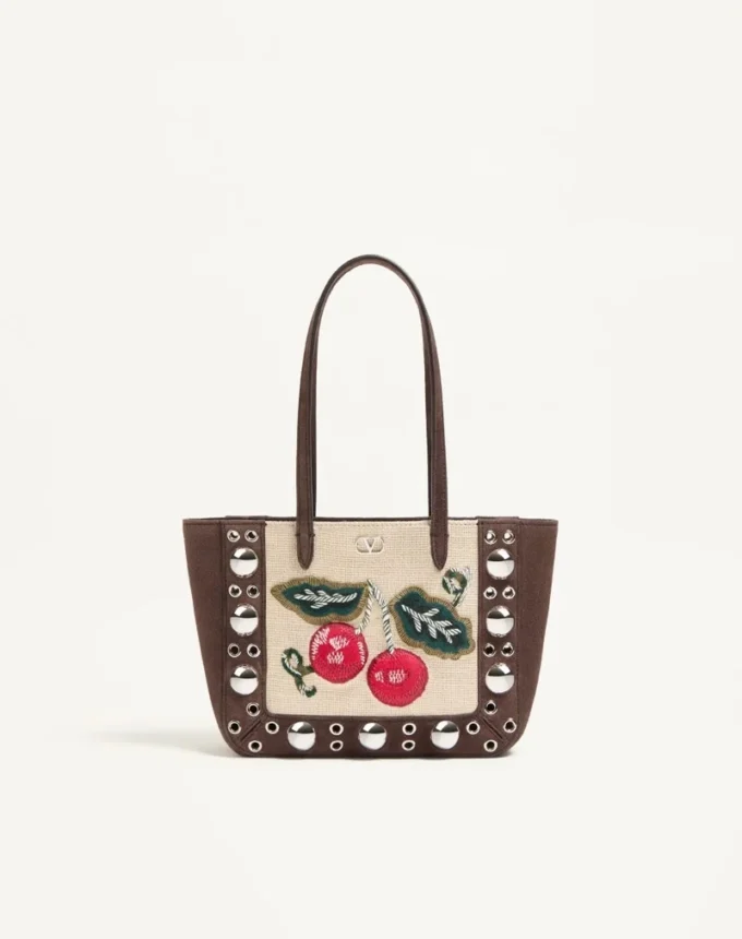 Valentino Garavani Nellcôte Mini sac shopping brodé Valentino Garavani Nellcôte Mini sac shopping brodé