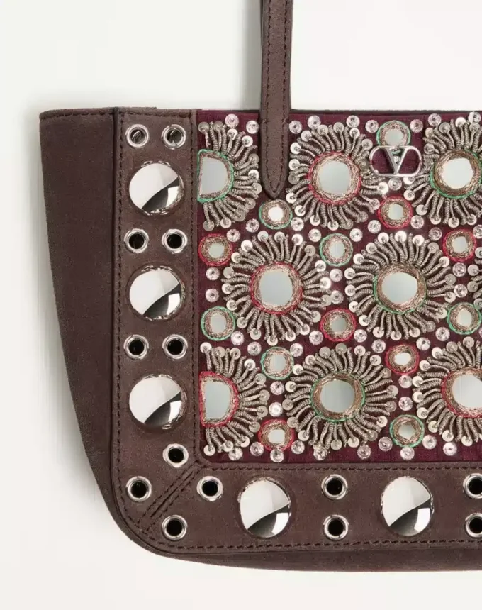 Valentino Garavani Nellcôte Mini sac shopping brodé Valentino Garavani Nellcôte Mini sac shopping brodé